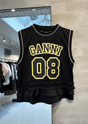 Cycora oversized tank top Black A1050225 Ganni 